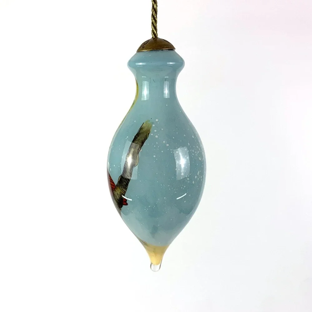 Ne'Qwa Art Near to My Heart Ornament Tracy Lizotte Cardinal Birch‎ Tree Painted